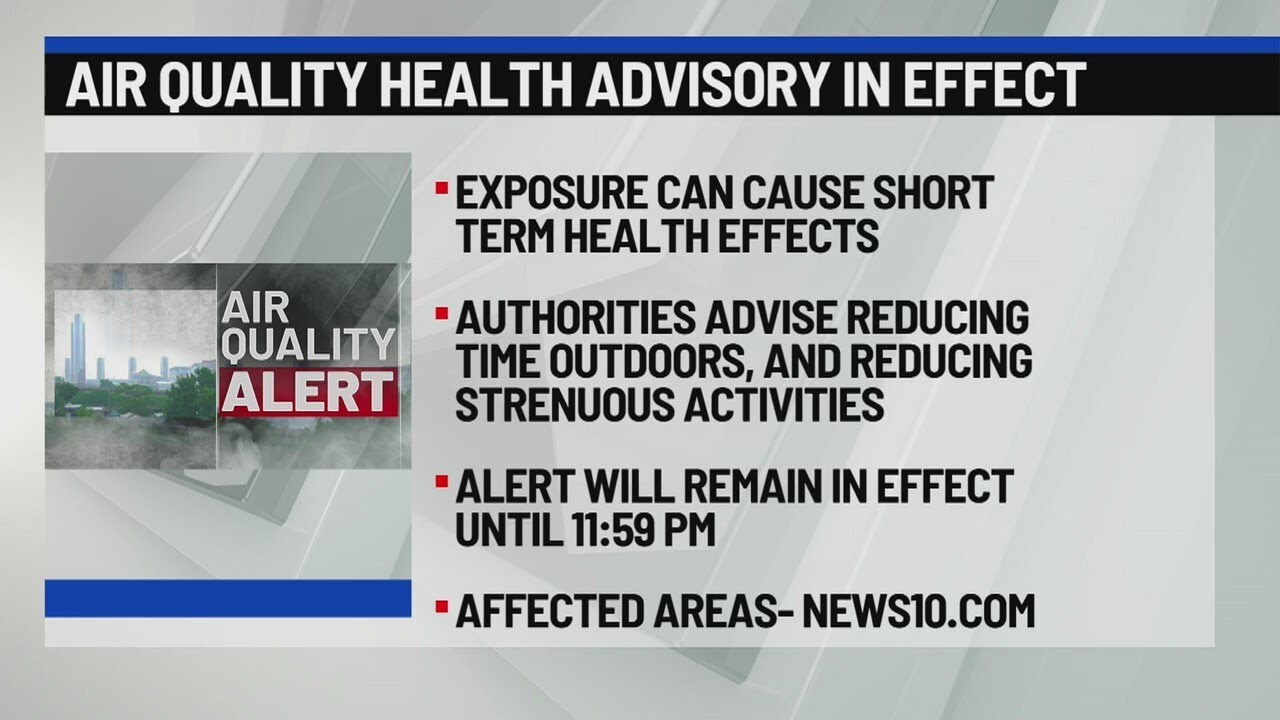 Air Quality Health Advisory in effect across Capital Region