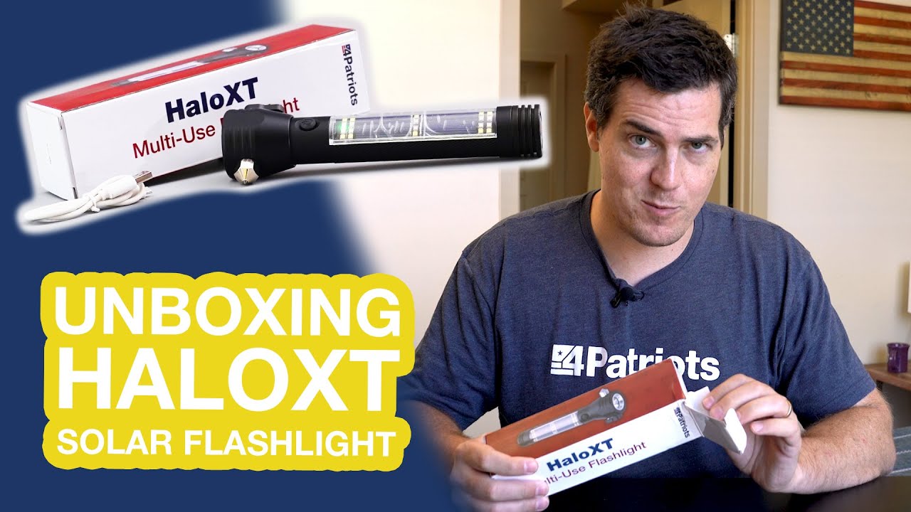 HaloXT Solar Flashlight Unboxing