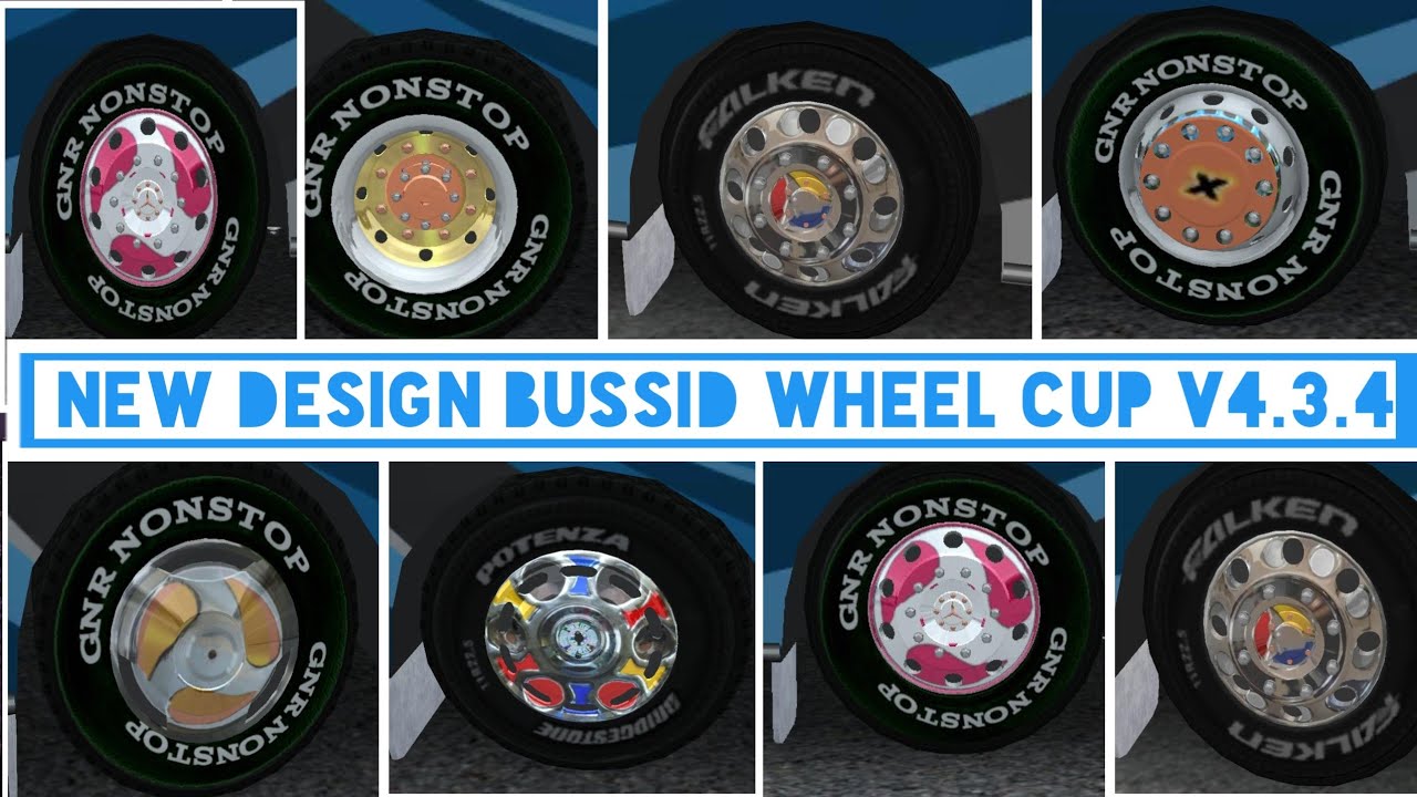 Новый дизайн файла bussid wheel cup v4.3.4 для индонезийского симулятора автобуса #bussidmod @gnr...