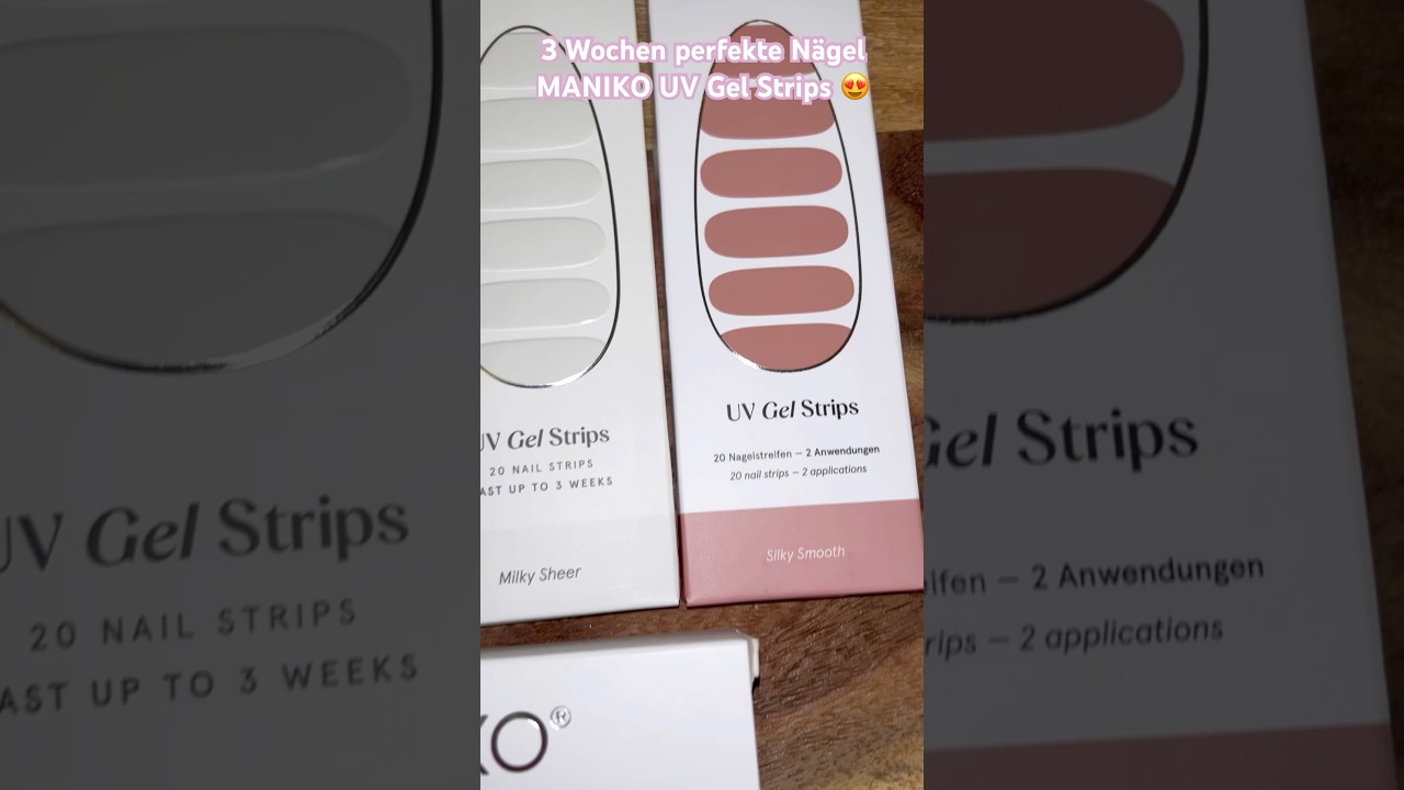 In 10 Minuten perfekte N&auml;gel 💅🏻 MANIKO UV Gel Strips😍 |Anzeige #maniko #manikofamily #Shorts