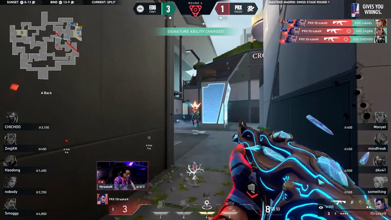 PRX f0rsakeN: Невероятный ACE Clutch 1 на 5 против EDG | VCT Masters Madrid 2024
