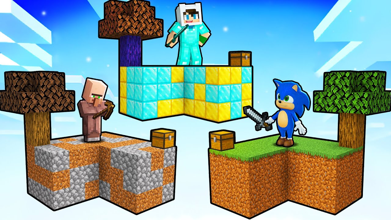 KİMİN ADASI KAZANACAK? FAKİR VS ZENGİN SKYBLOCK SAVAŞI 😱 Minecraft