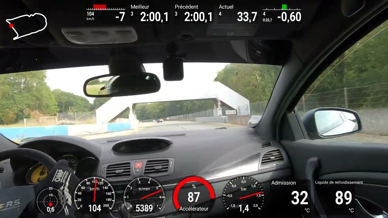 MEGANE 3 RS 400 LOSANGE AUTO PASSION 29 JUIN 2024 PLATEAU JAUNE 1ERE SESSION