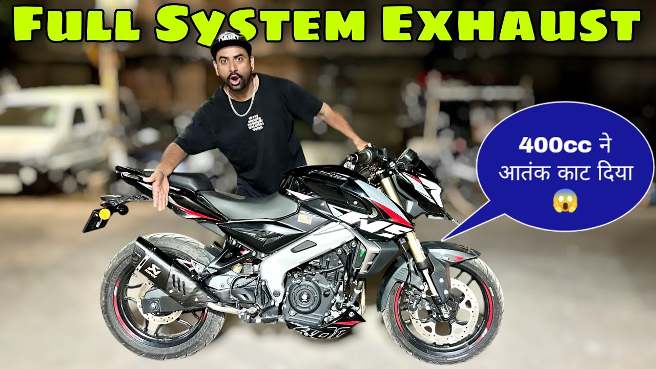 2025 Bajaj Pulsar Ns 400z Full System Exhaust Installed 🔥 | Super Loud Exhaust 🥵 
