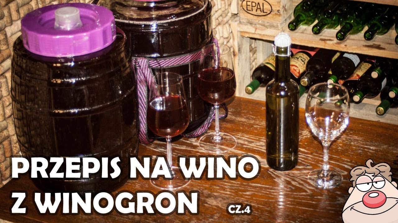 Wino Winogronowe (GRONOWE) cz.4 -zlewanie znad osadu + BONUS: wino musujące z Mniszka Lekarskiego!:)