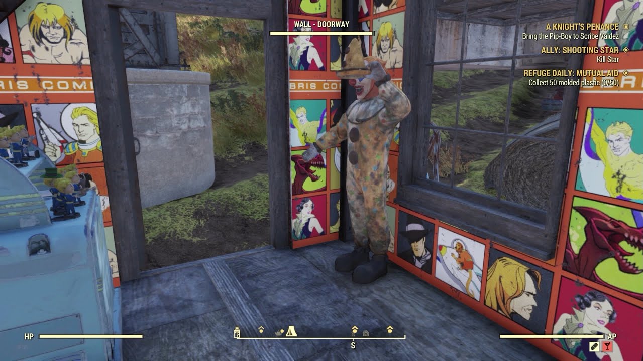 Fallout 76 My Animatronic Clown's in Action :)