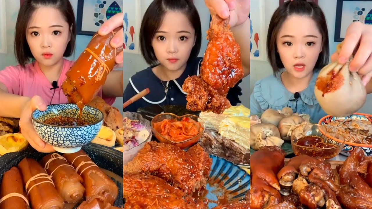 น้องหมวยตัวเล็กแต่กินจุมาก กินน่าอร่อยจัง Cute Chainess girl Eating show คนจีนกินโชว์ ep. 115