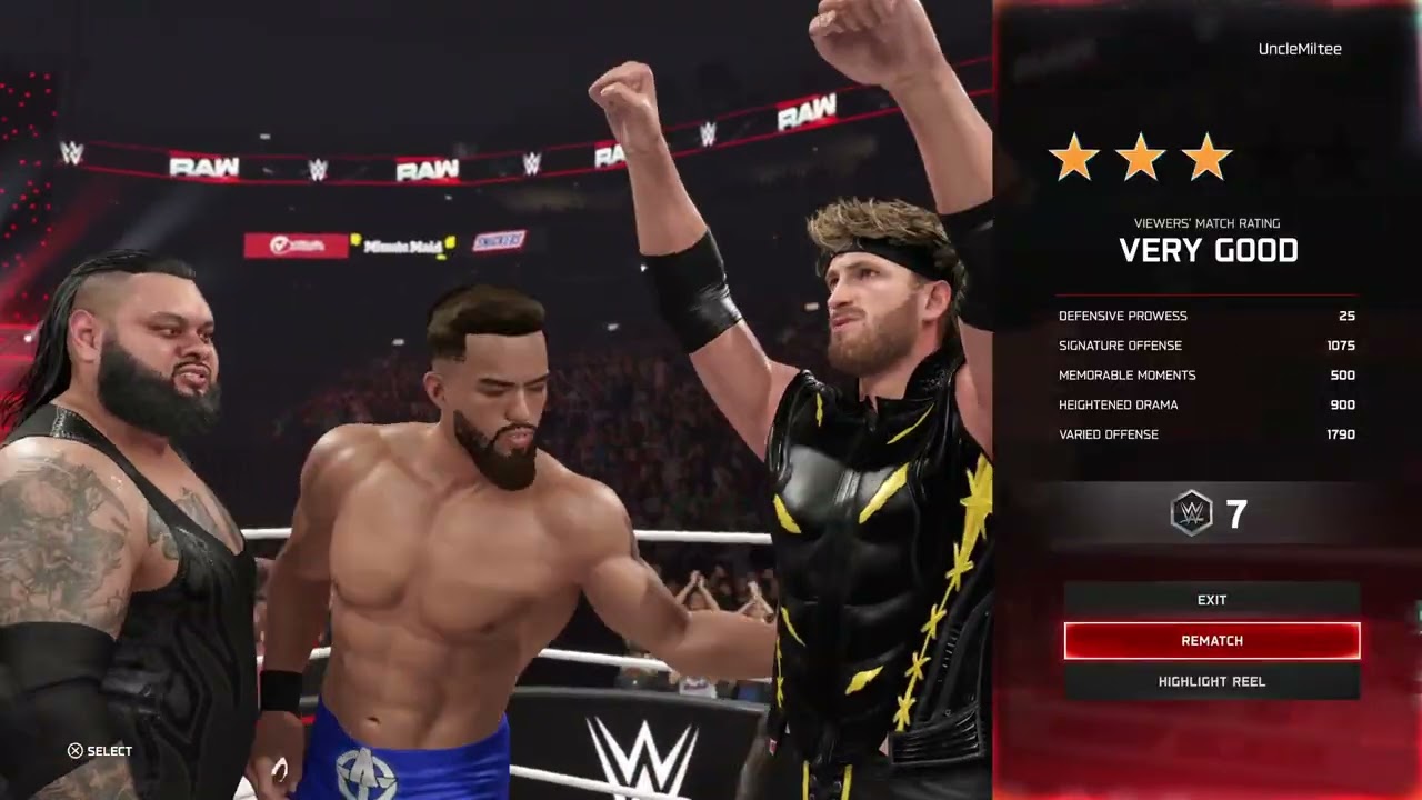 WWE 2K25  - Jey Uso vs. Bronson Reed vs. El Grande Americano