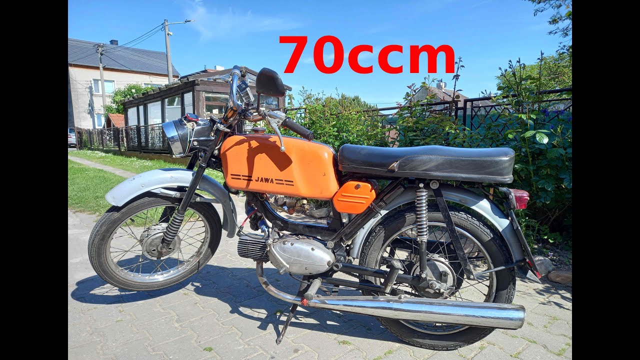 Jawa 23 Mustang - úprava na 70ccm, test maximálky - 92 km/h