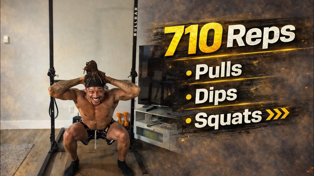 200 Pulls + 300 Dips + 210 Squats 💪🏾