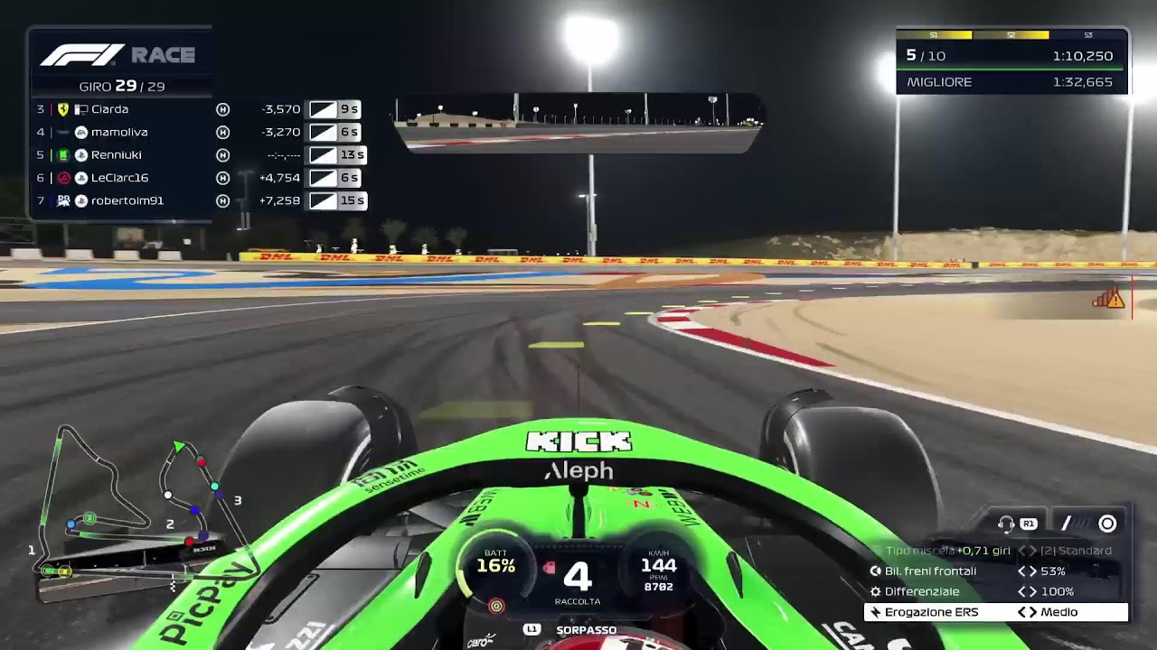 F1 25 GP Gameplay Bahrain 50% Race  AMG League Test