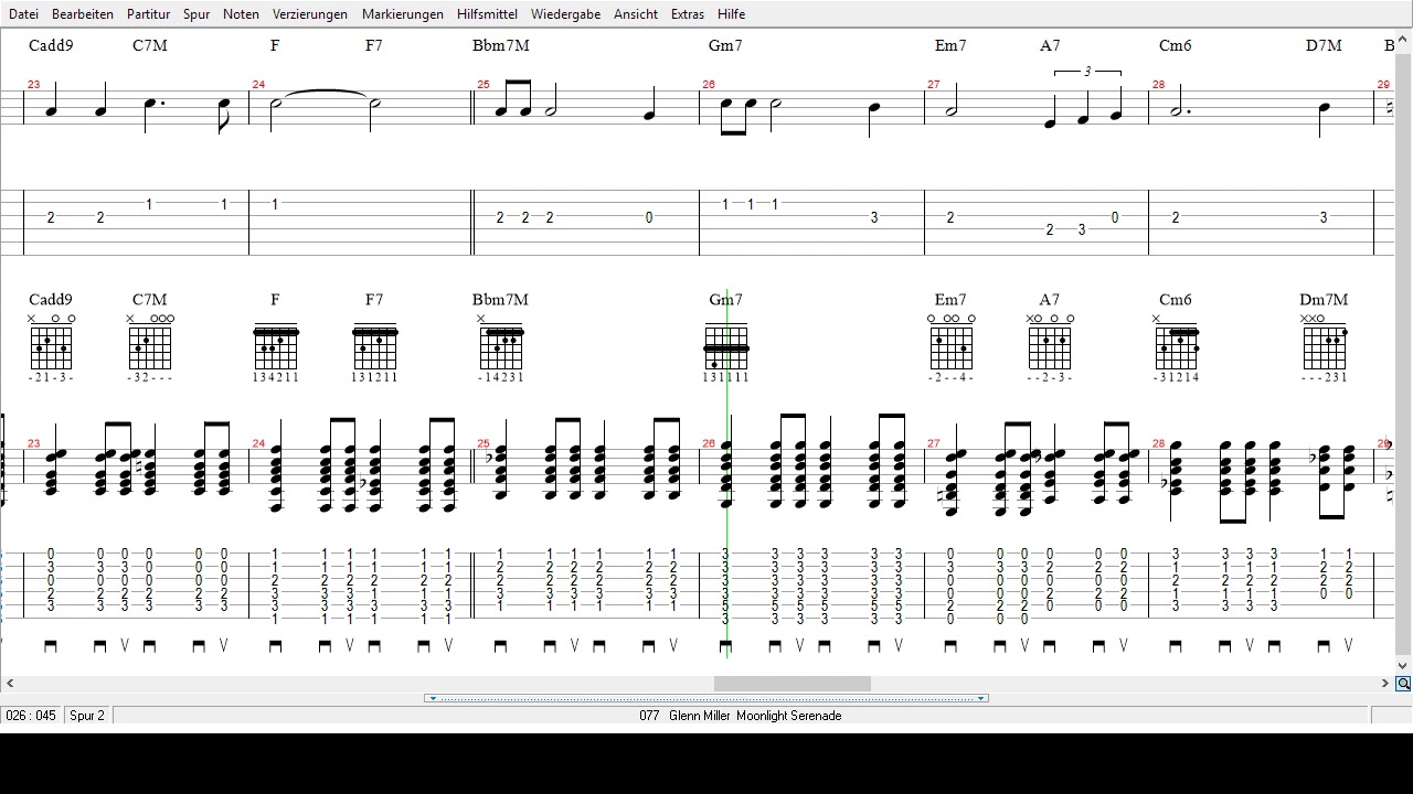 Glenn Miller -   Moonlight Serenade - Tabs