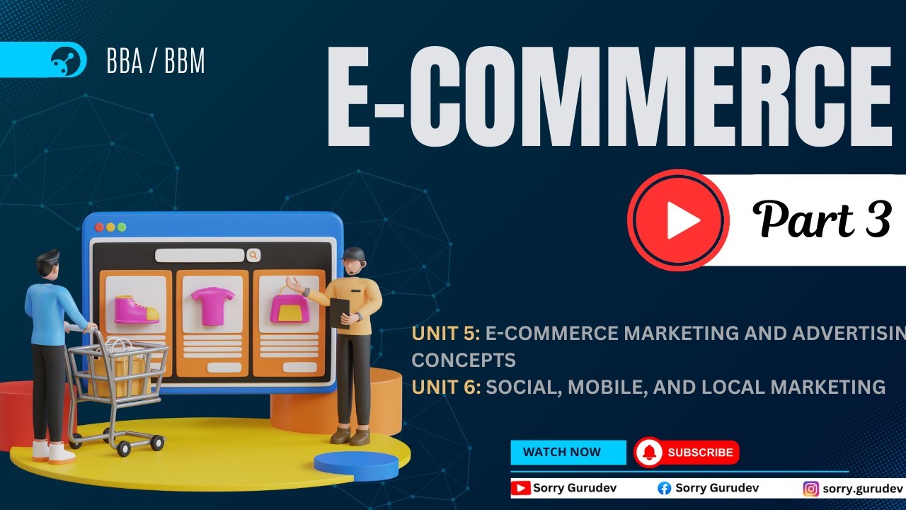 E-Commerce | Part -3 | unit 5 & 6  | BBA, BBM, BIM, BBS, BBA-F | Sorry Gurudev