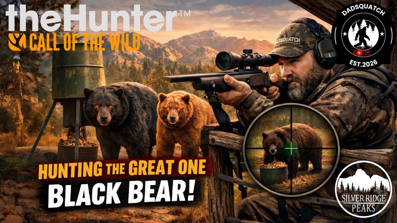 Black Bear with Feeders on Silver Ridge Peaks the Hunter: Call of the Wild