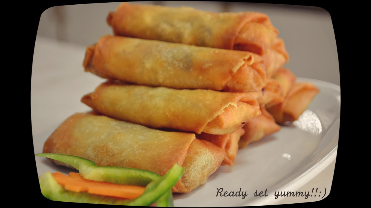 Vegetable spring rolls- سبرينغ رول بالخضار