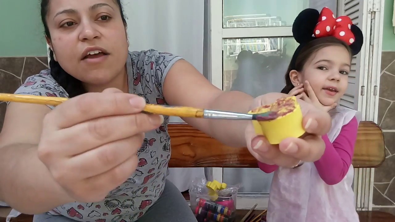 TESTANDO CARIMBOS PARA PINTURA FACIAL EM E.V.A