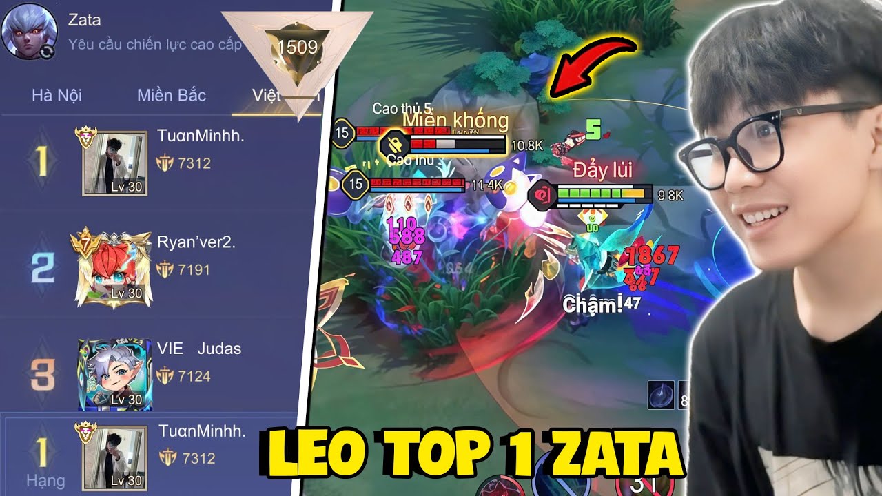 VUX MỘT ĐÊM ĐẤU ĐỈNH CAO 1500 ĐIỂM ZATA TOP 1 VIỆT NAM VÀ TRẬN ĐẤU 27 PHÚT ĐẦY CĂNG THẲNG