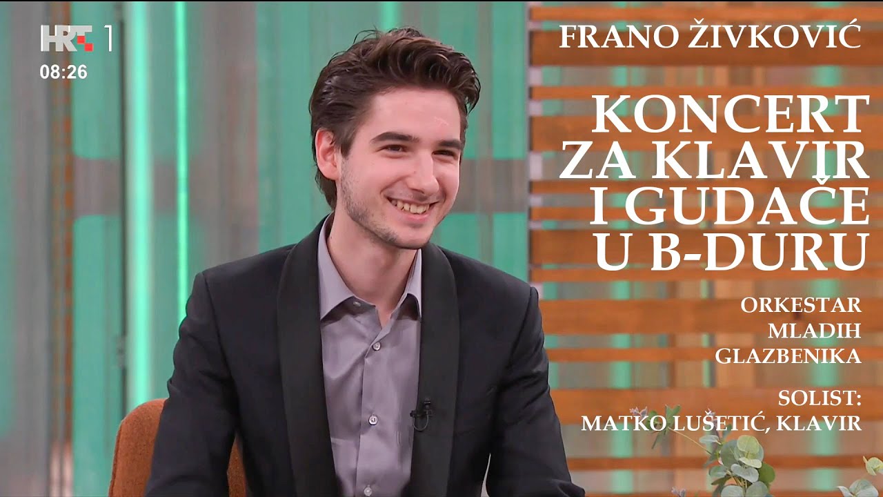 Frano Livingston - Dobro jutro, Hrvatska - Najava koncerta za klavir i gudače u B-duru