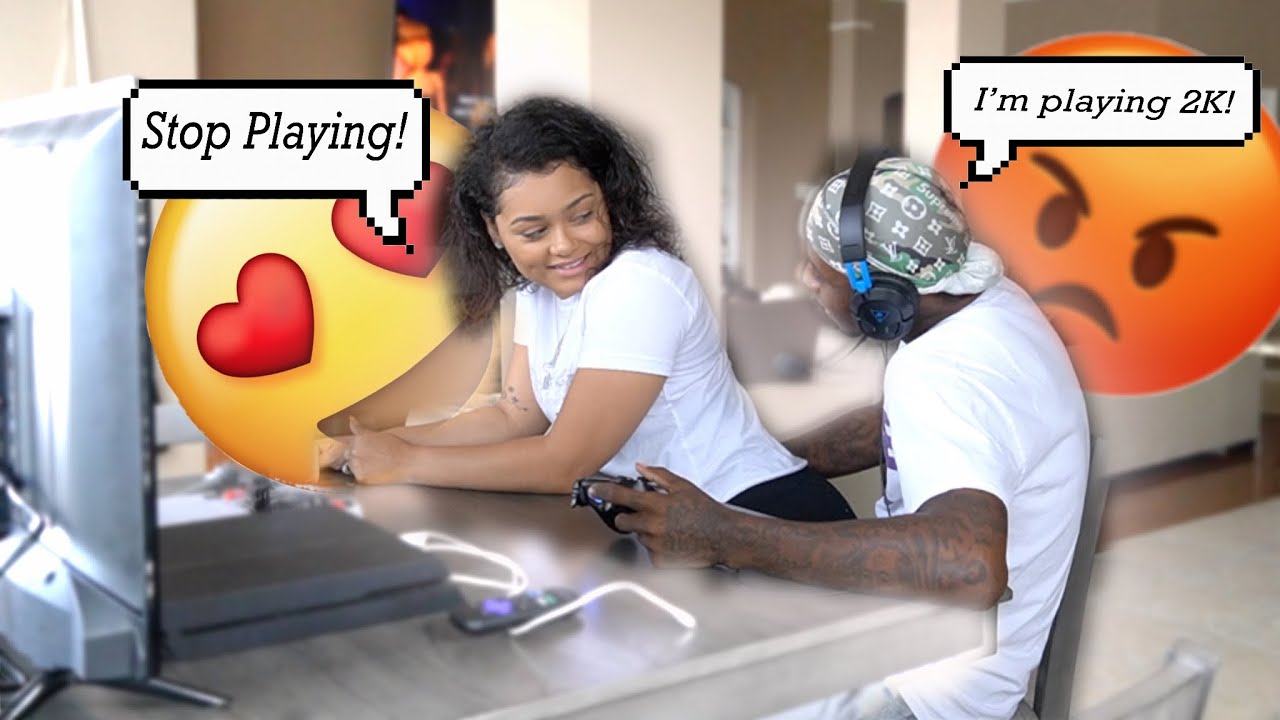 Distracting My Fiancé While He Plays 2k21 To Get His Reaction *UNPLUGGED GAME*