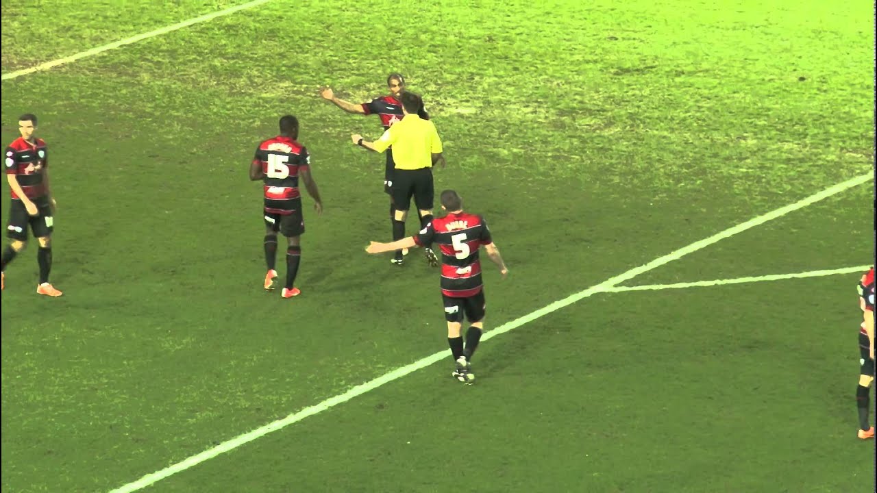 Richard Dunne sent off at Hillsborough