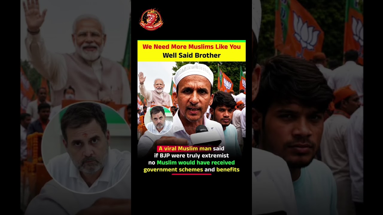 We Need More Muslims Like You Well Said Brother. #muslim #viral #bjp