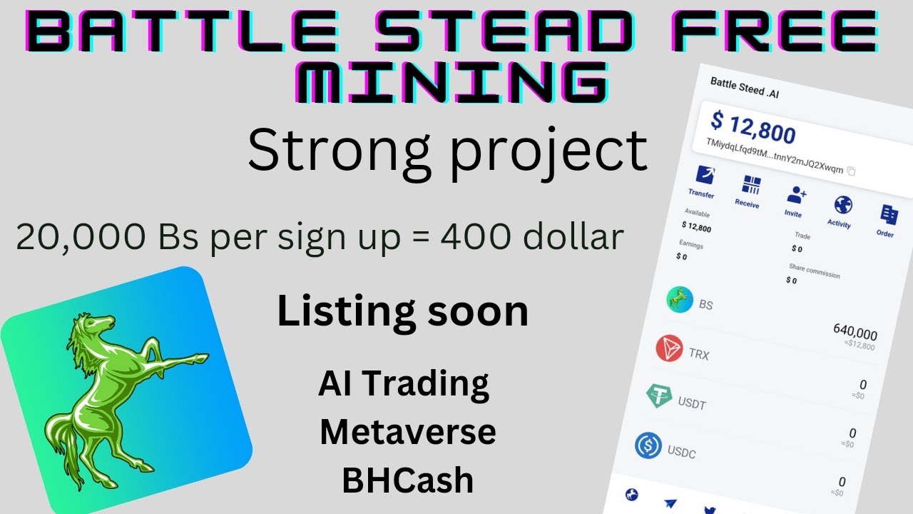 Battle Stead new mining || New airdrop || 2023 new mining app