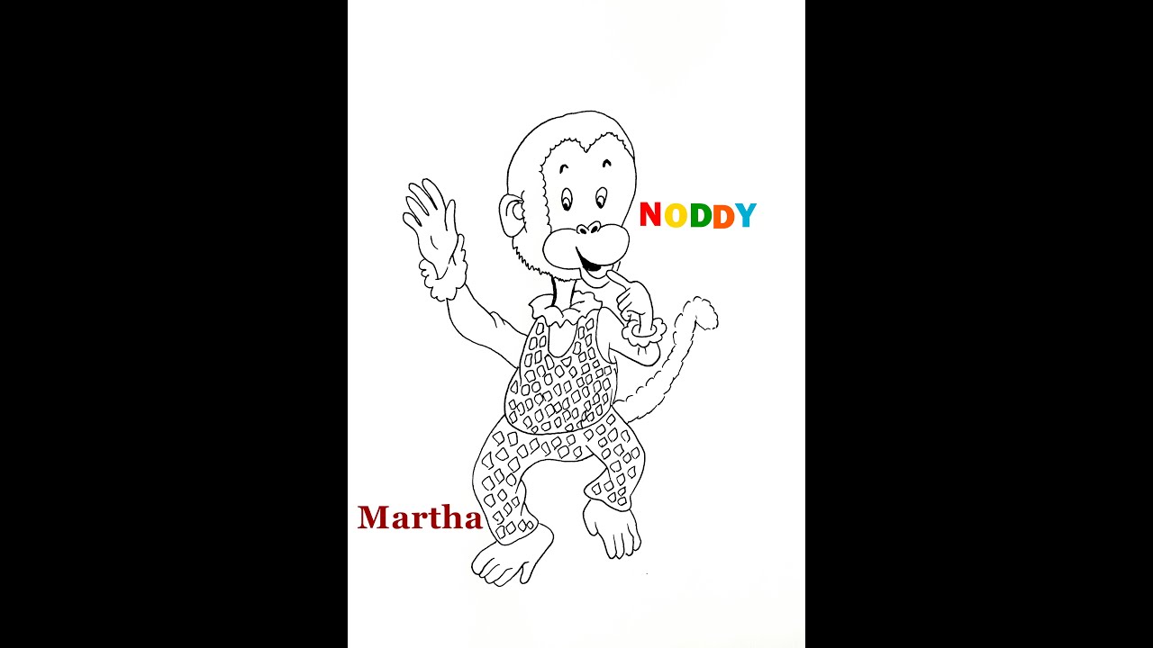 How to Draw Martha from Noddy step by step | Monkey | #shorts