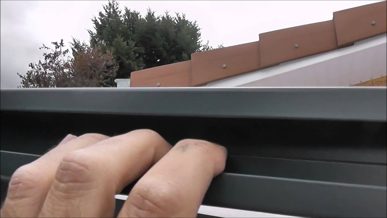 Pergola aluminium avec gouttière