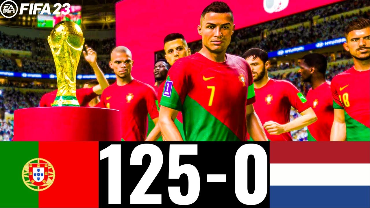 FIFA 23 - PORTUGAL 125-0 NETHERLANDS | FIFA WORLD CUP FINAL QATAR 2022 | PS5 GAMEPLAY |