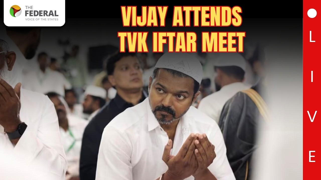 Vijay attends TVK Iftar meet | Ramadan gathering Live