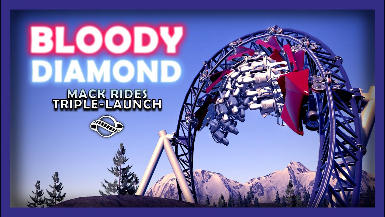 Bloody Diamond | MACK Rides Launch Coaster - Planet Coaster
