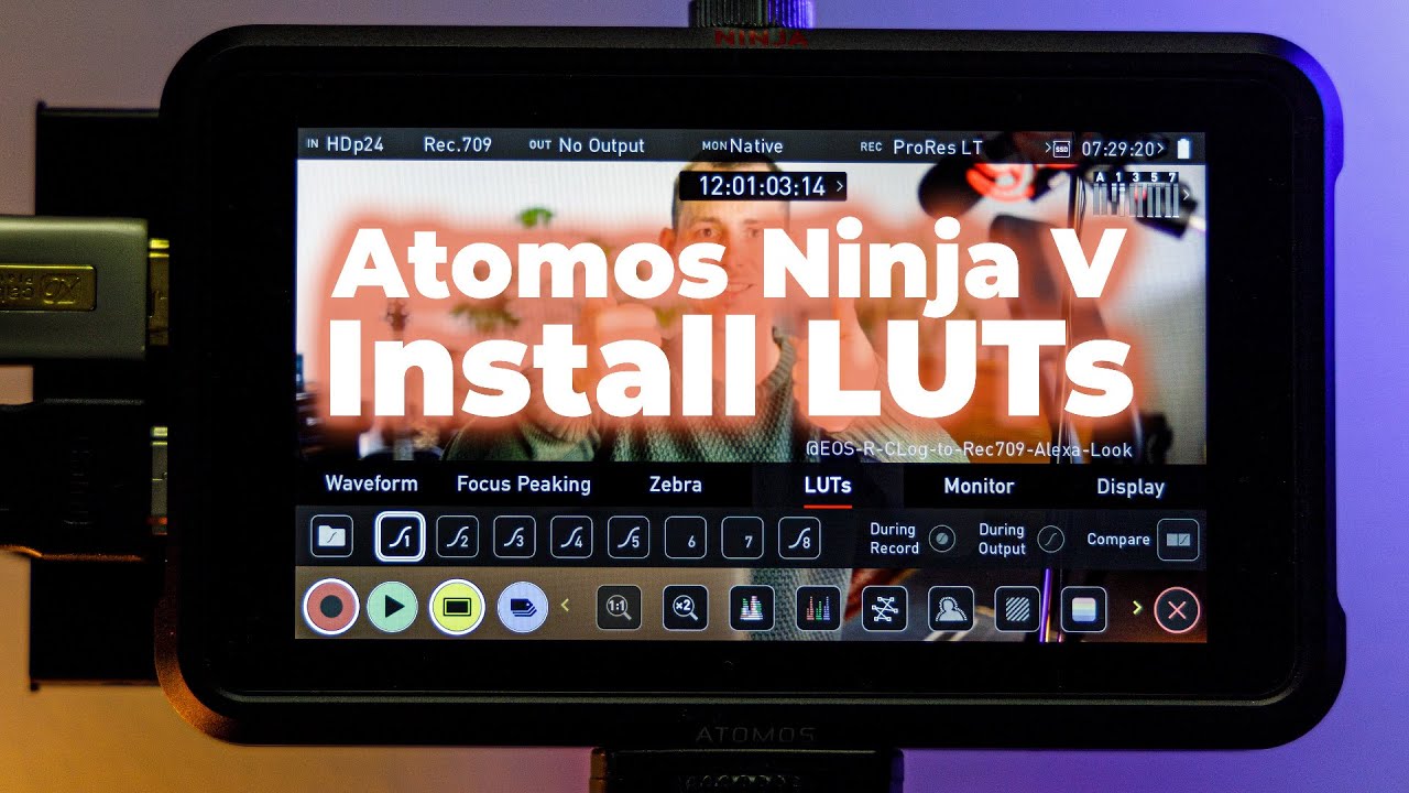 Пошаговая установка LUT: предварительный просмотр и прожиг цветов LOG на Atomos Ninja V | Полное ...
