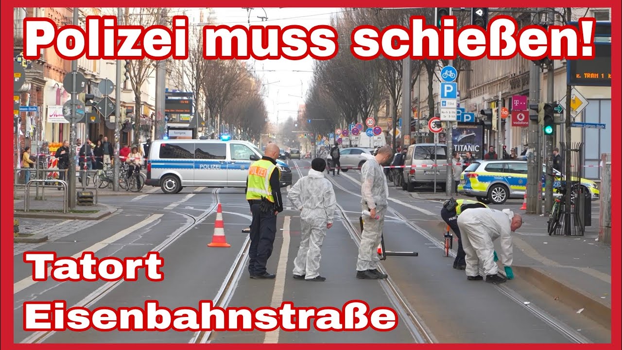 ⚠️POLIZEI FEUERT AUF FLUCHTWAGEN🚓POLIZIST ÜBERFAHREN❌Verkehrskontrolle eskaliert🚓Eisenbahnstraße⚠️