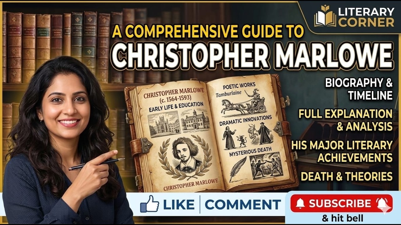 CHRISTOPHER MARLOWE || BIOGRAPHY || CONTROVERSY || WORKS FULL EXPLANATION