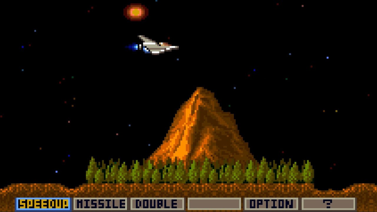 Gradius (Arcade) original video game | 2-loop session for 1 Player 🚀👾🌌