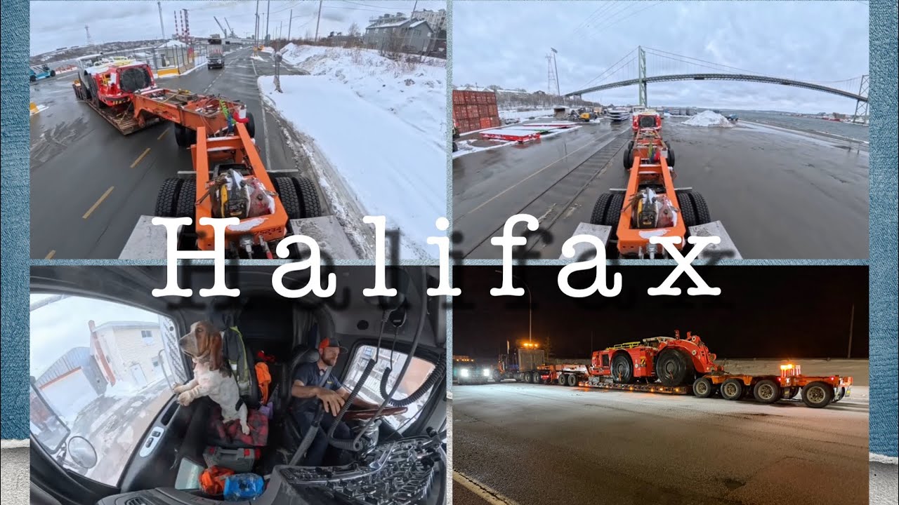 Oversize truck route out of the port of Halifax