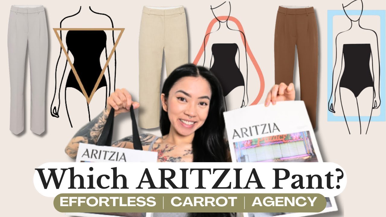 IN-DEPTH ARITZIA PANT REVIEW: Comparing the Effortless, Carrot & Agency Pant | Try-On & Outfit Ideas