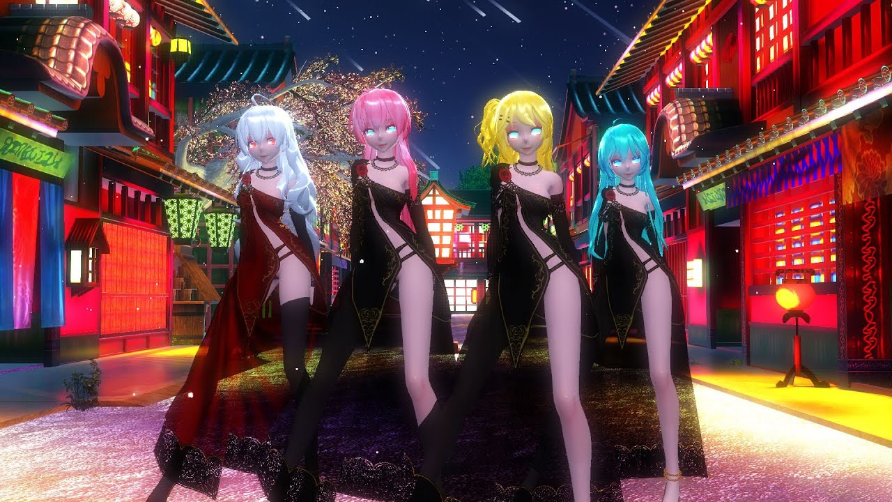 【MMD】   Haku    Luka   Miku   Rin   aespa 'Girls'