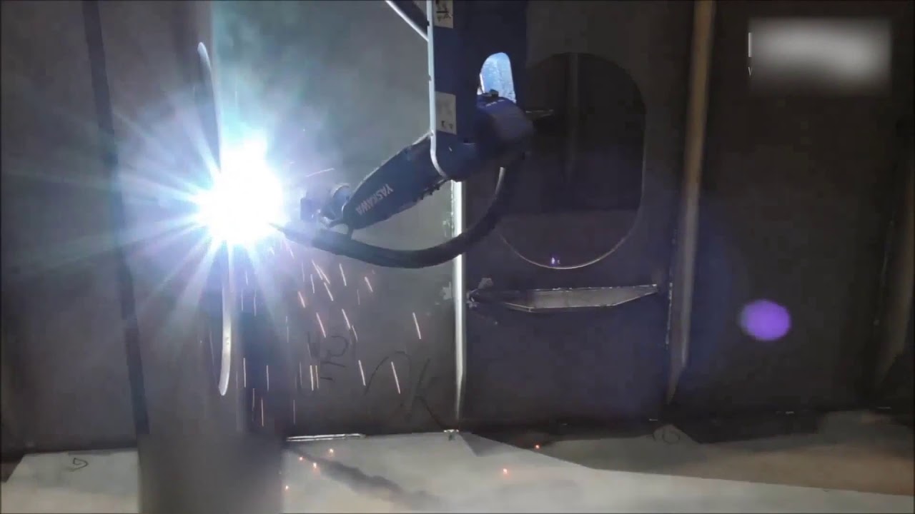 Robotic welding solution for ship hull production