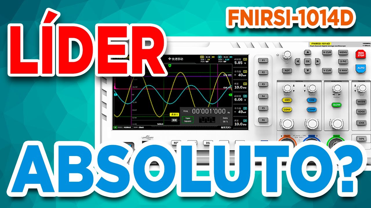 Review Osciloscópio FNIRSI 1014D 100MHz com Gerador - Melhor custo benefício?
