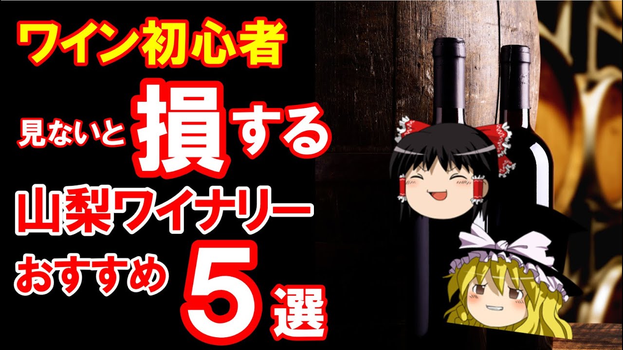 【ワイン初心者】いま絶対行きたい！おすすめ山梨ワイナリー５選（ゆっくり解説）