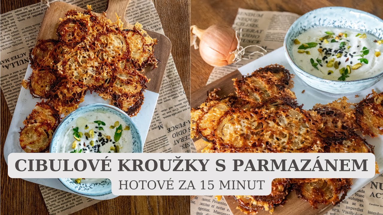 CIBULOV&Eacute; KROUŽKY S PARMAZ&Aacute;NEM | Zdravěj&scaron;&iacute; než smažen&eacute;! Hotov&eacute; za 15 minut