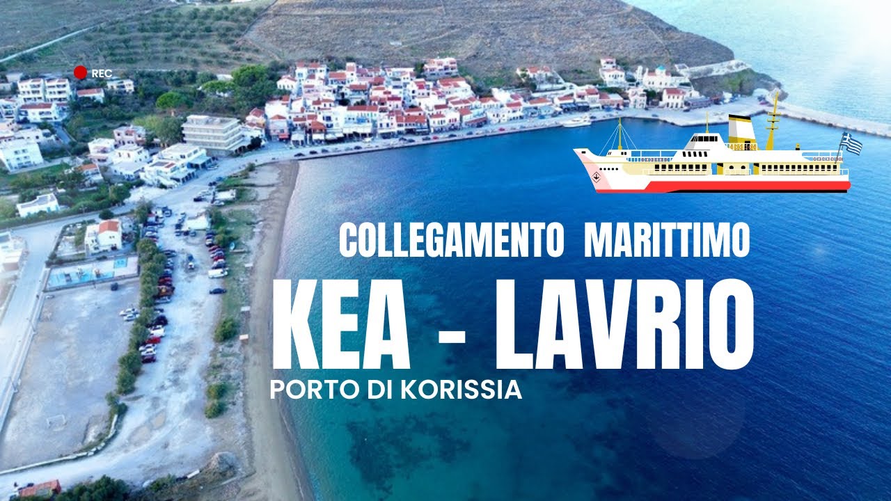 KEA - LAVRIO, collegamento marittimo in traghetto (Grecia) - ferry-boat #kea #lavrio #greece