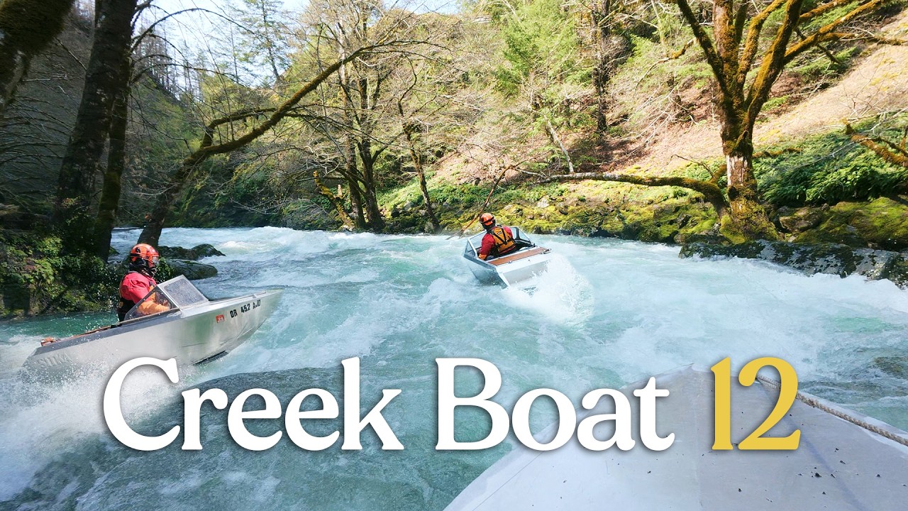 Creek Boat 12 - Turquoise Whitewater: Wild mini jet boating until my driveshaft breaks!