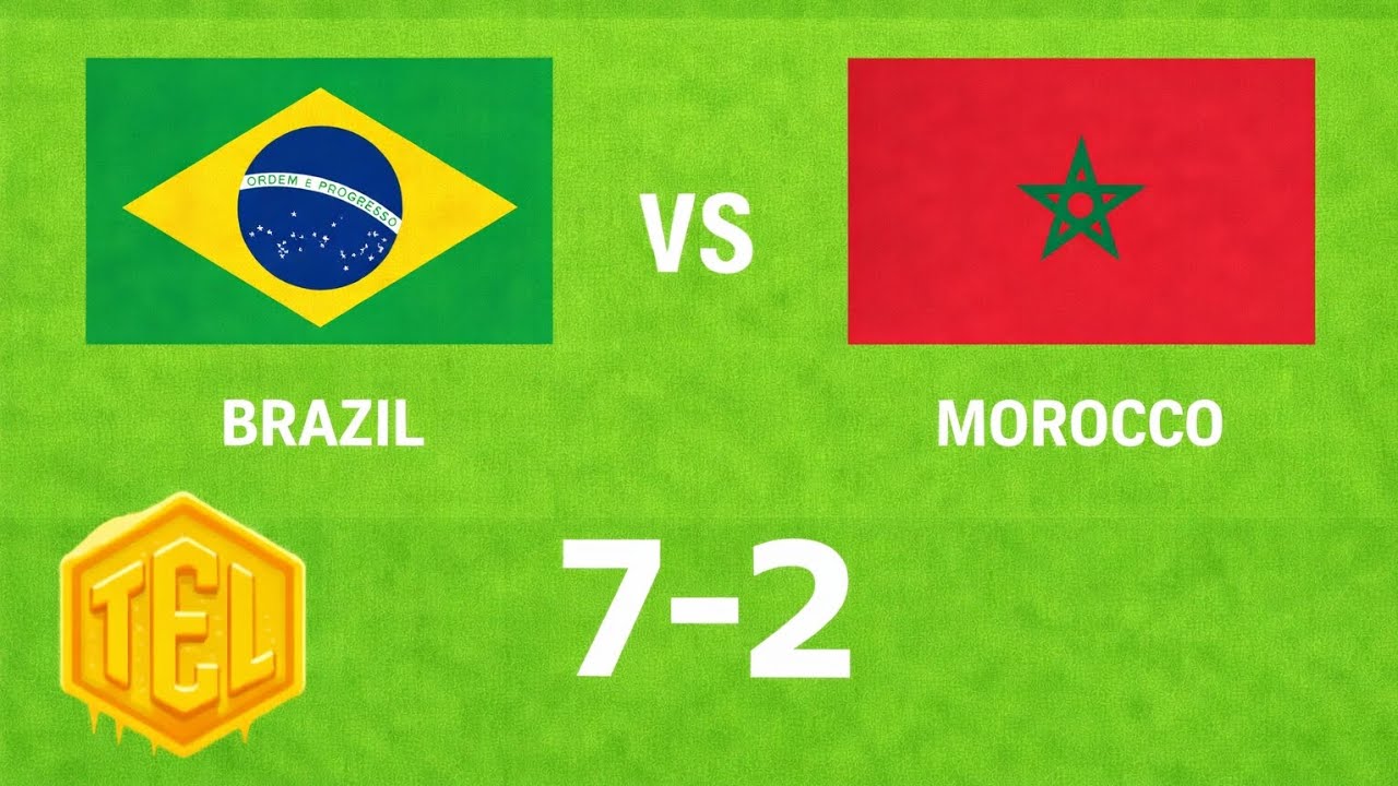 Brazil 7-2 Morocco | TEL Cup Round of 16 [TEL]