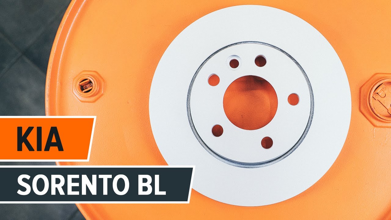 Cómo cambiar discos de freno traseros y pastillas de freno traseras en KIA SORENTO BL