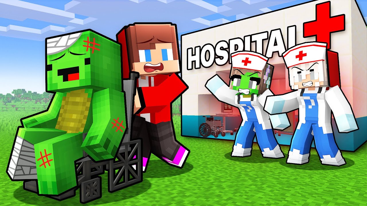 JJ and Mikey Were KICKED OUT by NURSE GIRLS - Maizen Minecraft Animation