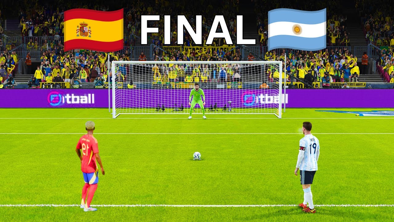 Argentina vs Spain\ Messi vs Ronaldo \ Neymar vs Mbappe \ Penalty Shootout \ FINAL