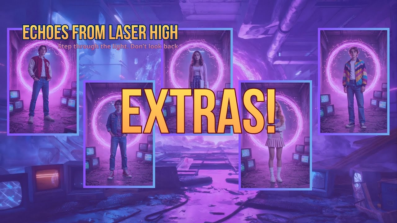 EXTRAS — Echoes From Laser High | Character Bios & World Briefing