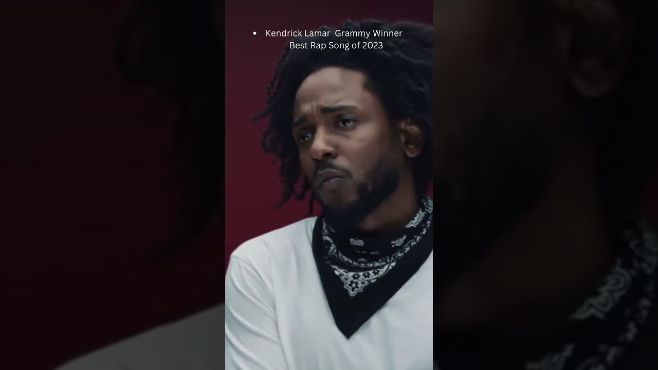 Kendrick Lamar: Grammy Award Winner for Best Rap Song 2023! # #grammywinner